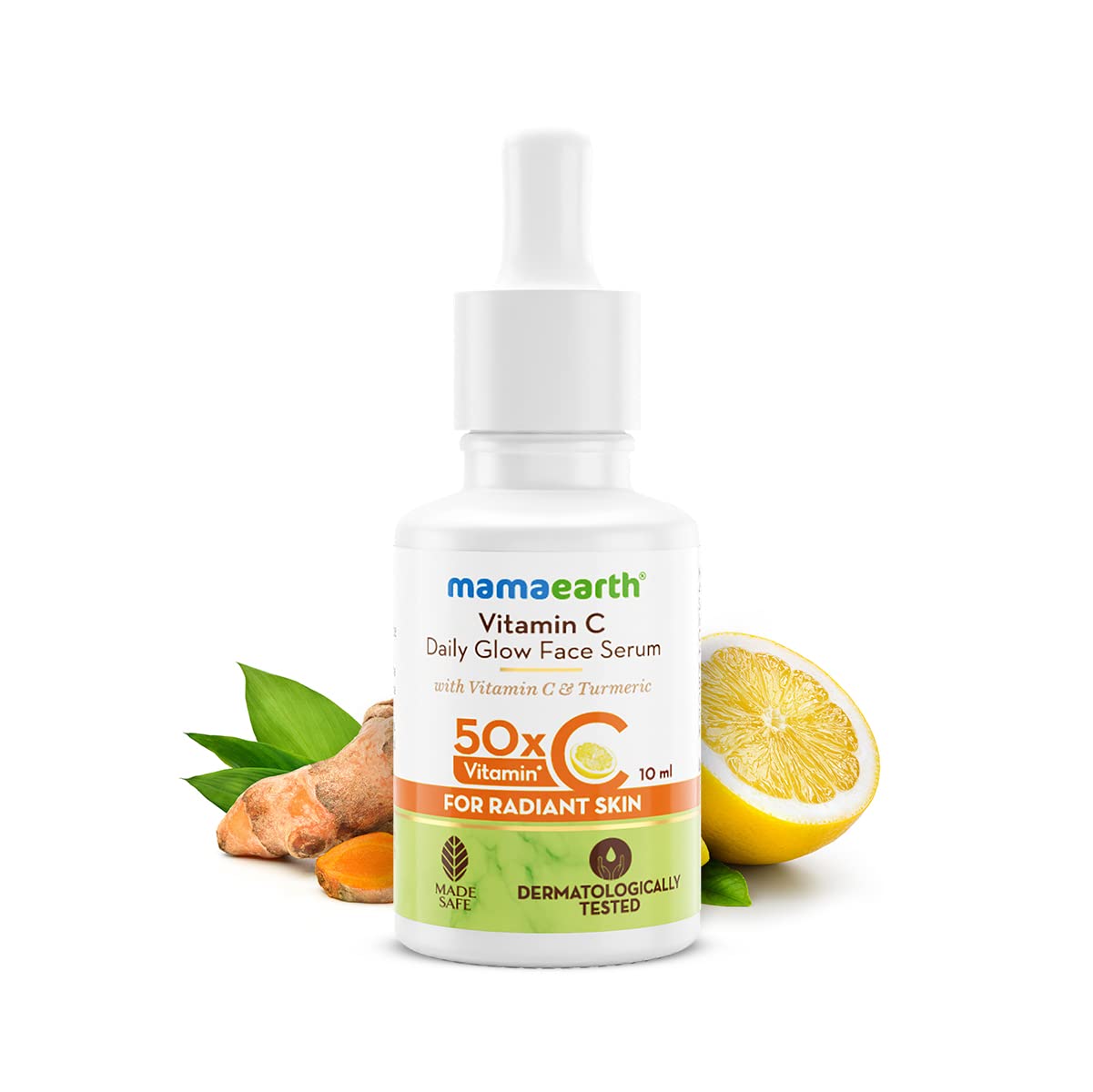 Mamaearth Vitamin C Daily Glow Face Cream and Serum With Turmeric for Skin Illumination - 80 for Men & Women