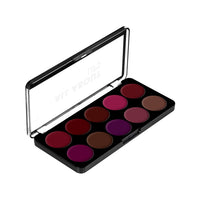 Swiss Beauty All About Lip Palette With 10 Pigmented Colors |Creamy Matte Finish Lip Colors Lipstick |Travel Friendly Lip Palette | Multicolor-03, 12gm