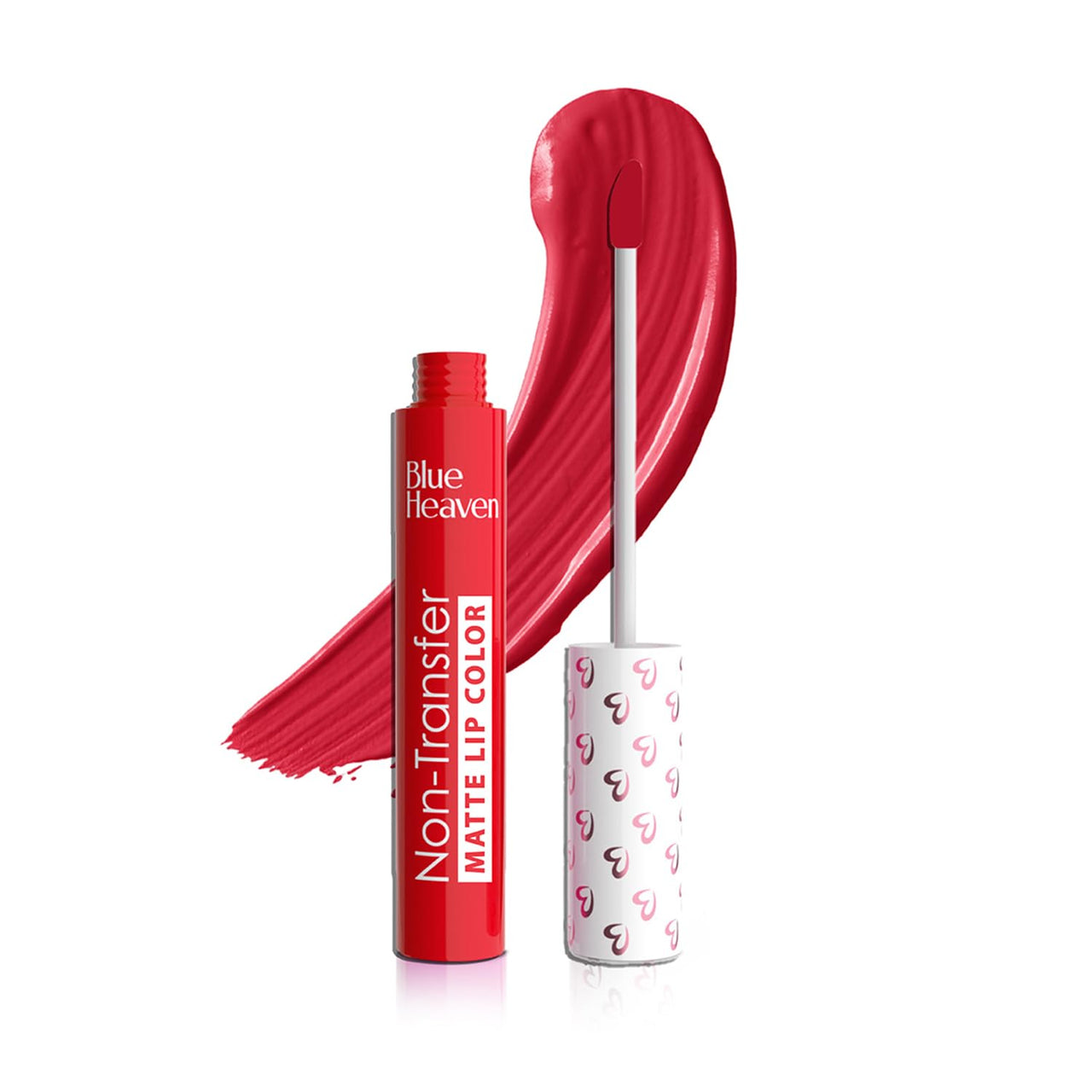 Blue Heaven Non Transfer Lip Color | Liquid lipstick Waterproof & Smudge Proof | Intense Pigment | Long-Lasting upto 8hr | Matte Finish with Hydrating Formula | 102 | 3GM