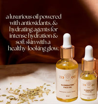 BiE Illuminating Face Oil with Kumkumadi Oil | Squalane | Licorice for Glowing Skin | For Glowing Skin, Brightens & Hydrates | Repairs Skin Barrier | Lightweight Facial Oil for Daily Use | Unisex | No Added Fragrance | 30ml