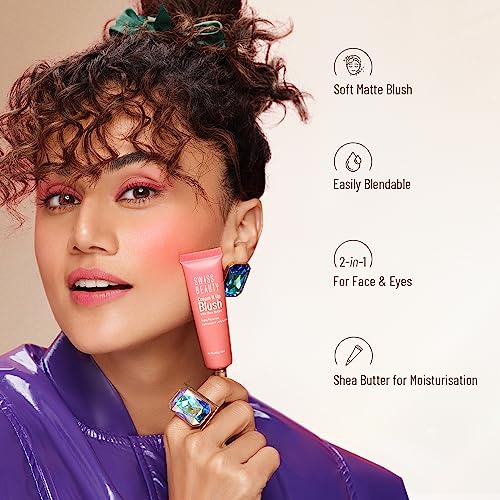 Swiss Beauty Cream It Up Blusher | Highly Pigmented | Long-lasting | Buildable & Blendable | All Skin Types | Shade - Copper Cheeks, 10ml