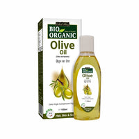 INDUS VALLEY 100% Organic and Natural Combo of Cold Pressed Almond Oil & Extra Virgin Olive Oil (100ml+100ml= 200ml)