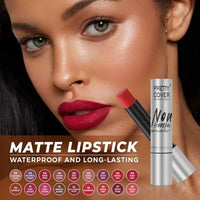 PRETTY COVER Non-Transfer Matte Lipstick | Long-Lasting, Smudge-Proof & Waterproof | Intense Color Payoff with Lightweight Formula for All-Day Wear (PEACH RED)