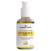 Organic Netra 100% Pure Plant Based Vitamin E Oil For Radiant, Moisturized Youthful Skin -30 ml. and Organic Netra Glycerine for Face 200ml (Pack of 1)