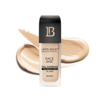 Lakyou Beauty Face Base Full Coverage Foundation Shade-04(Natural Nude) 30ml | Oil free full coverage pore fix weightless formula with hyaluronic acid with SPF 20 for all skin type
