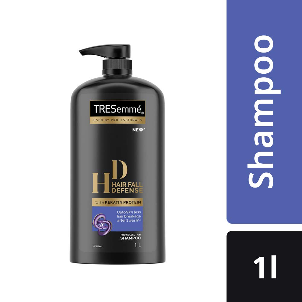 Pears Pure And Gentle Bathing Bar, 125g (Pack Of 5) & TRESemme Hair Fall Defence Shampoo, 1L