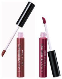 Lakmé Forever Matte Liquid Lip Colour, Nude Dream, 5.6ml & Lakmé Forever Matte Liquid Lip Colour, Red Wine, 5.6ml