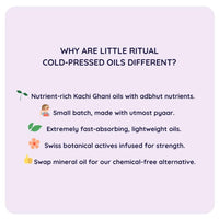 Little Rituals BLACK SESAME - BABY MASSAGE OIL Certified Organic, Wood Cold-Pressed for Skin and Hair with SWISS Plant Actives - 200 ml. Dermatologist Tested by Pediatrics, Mild & Gentle & Safe
