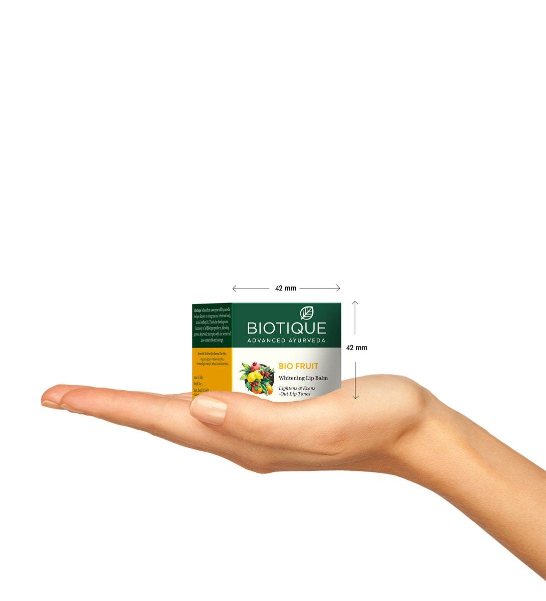 Biotique Bio Fruit Whitening Lip Balm, 12G And Biotique Bio Orange Peel Revitalizing Body Soap, 150G