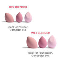 Earth Rhythm Beauty Blender Makeup Sponge - Pack of 4 | Olive Cut Sponge | Latex Free | Flawless Application | Wash & Reuse