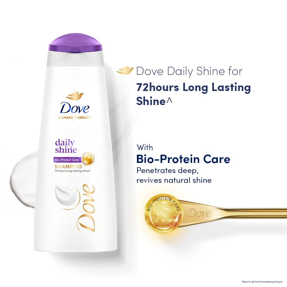 Dove Daily Shine Shampoo For Dull Hair, 340 ml