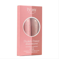 Typsy Beauty Pout & Polish Lip Balm Kit | Hydrating with Peptides & Collagen | Deep Moisture with Cooling Metal Applicator | Strawberry Cheesecake & Caramel Toffee Lip balm | 8ml
