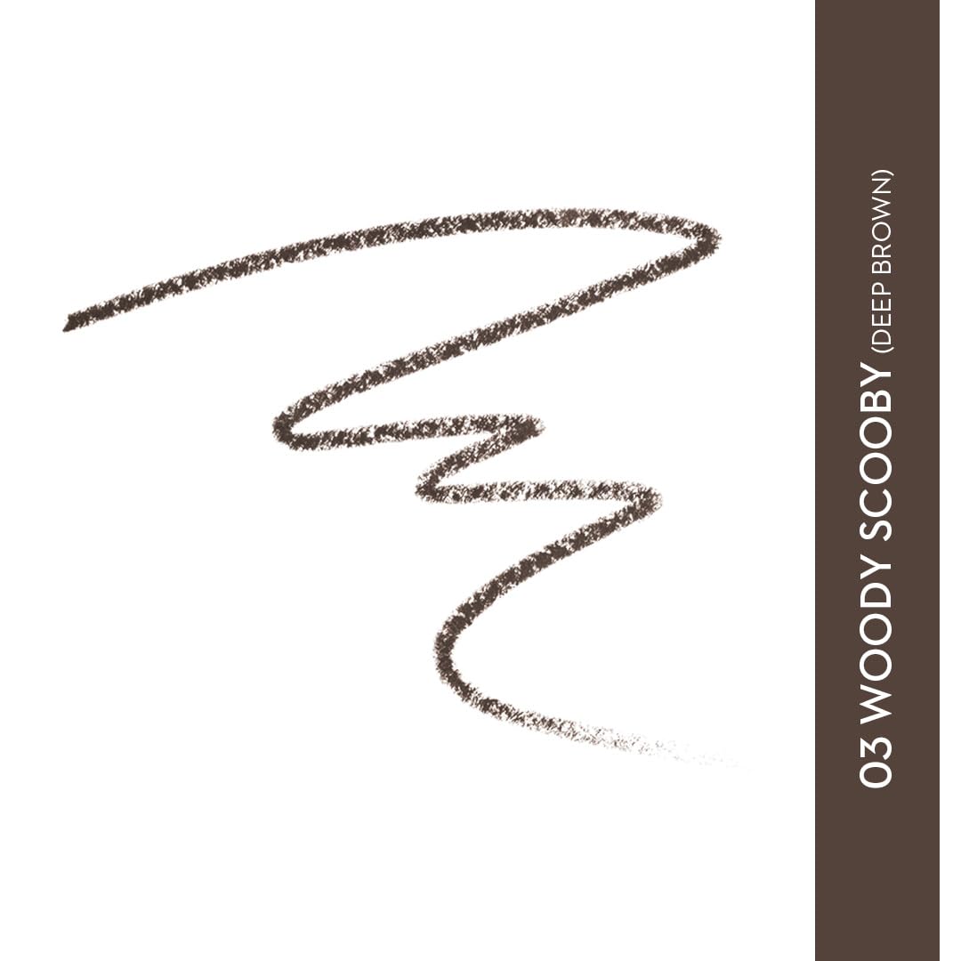 SUGAR Cosmetics Arch Arrival Brow Definer | Brow Pencil with Spoolie | Lasts Upto 12hrs | Pigmented Eyebrow Pencil | Long Lasting & Natural Finish | 3.5gm - 03 Woody Scooby