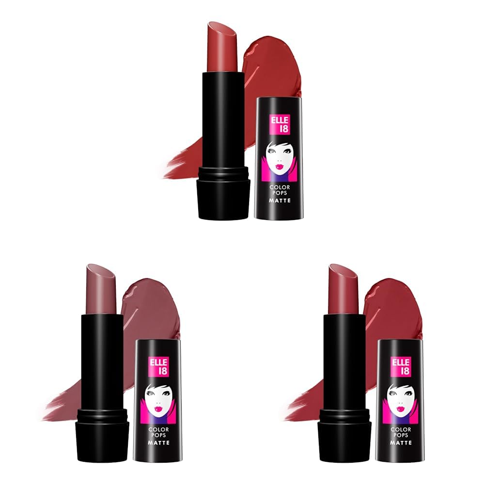 Elle 18 Maroon Silk, Mauve Date, Code Red 4