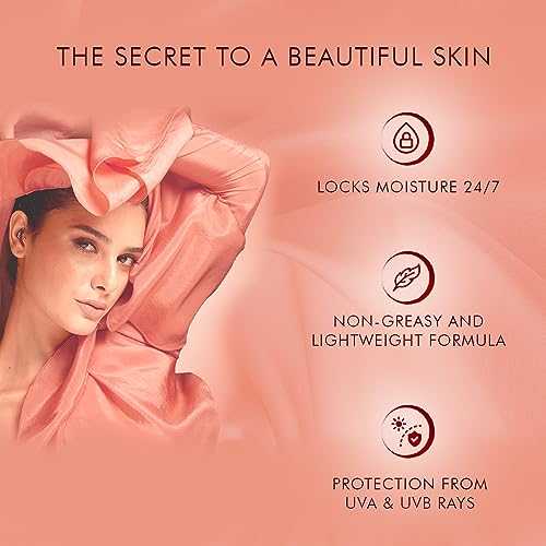 Lakme Peach Milk Ceramide Moisturizer with SPF 24 & Hyaluronic for Intense Moisturizing and Skin Protection from UVA/B Rays | With Skin Conditioner| For Dry Skin, Normal Skin & Sensitive Skin 200ml
