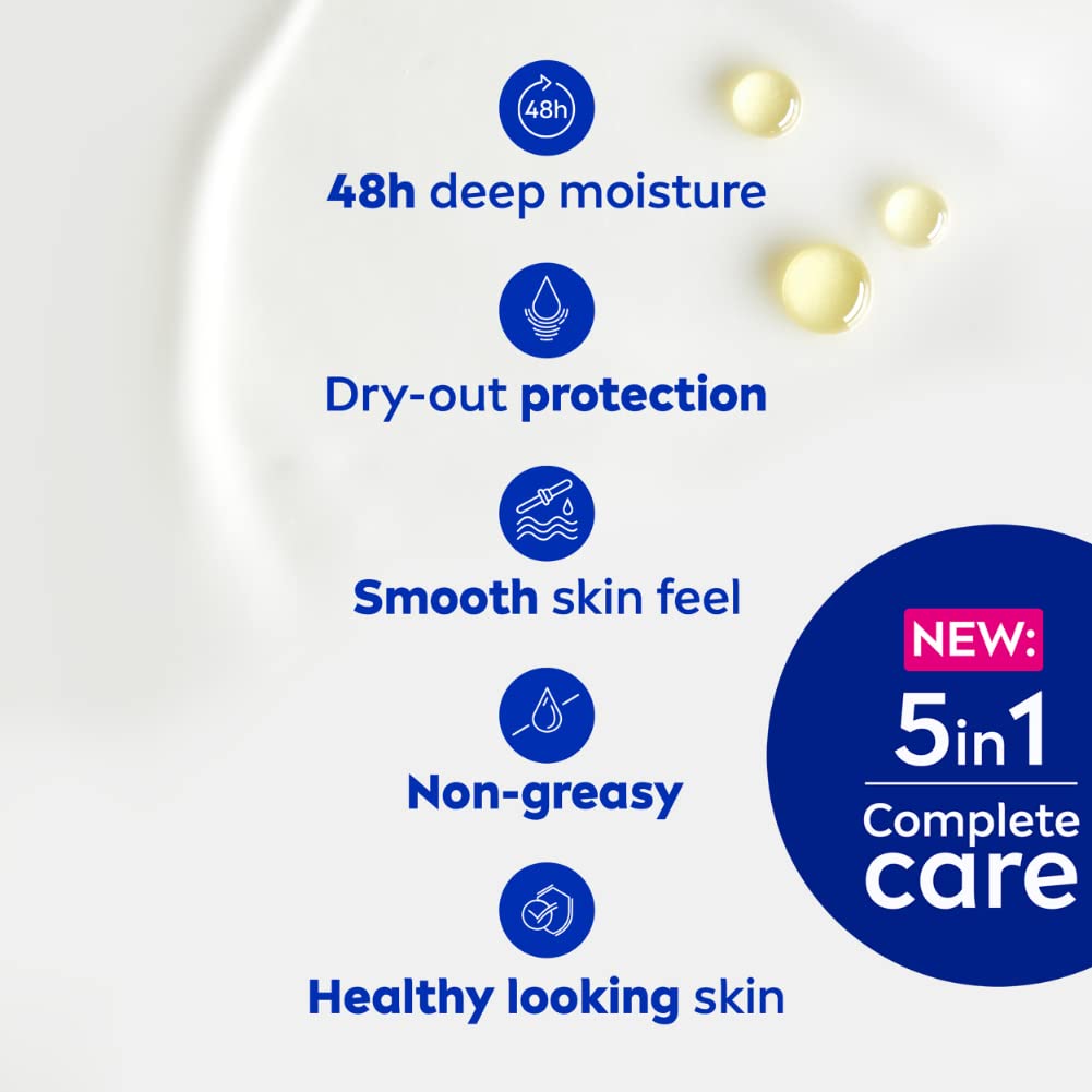 NIVEA Cocoa Nourish 200ml Body Lotion with Deep Moisture Serum| 48 H Moisturization | With Cocoa Butter & Coconut Oil | Non Greasy & Healthy Looking Skin |For Very Dry Skin