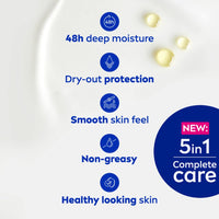 NIVEA Cocoa Nourish 200ml Body Lotion with Deep Moisture Serum| 48 H Moisturization | With Cocoa Butter & Coconut Oil | Non Greasy & Healthy Looking Skin |For Very Dry Skin