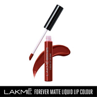 Lakmé Forever Matte Liquid Lip Colour, Mauve Fling, 5.6 ml & Lakme Forever Matte Liquid Lip Colour, Red Cherry, 5.6 ml