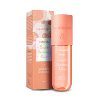 Aqualogica Refresh+ Sweet Summer Kiss Perfume Body Mist With Zemea & Hyaluronic Acid | Long-Lasting Fragrance | Sweet Strawberry Fragrance | Double Duty Mist For Hair & Body | Gives Intense Hydration | 150 ml