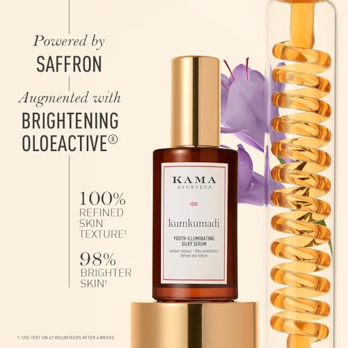 KUMKUMADI YOUTH-ILLUMINATING SILKY SERUM 30 ML | Brightening Face Serum| With Kumkumadi Oil & Hyaluronic Acid