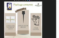Kokila Indigo Powder 100% Naturals & Organic Hair Coloring, Protects hair from Damage, Dark Brown Color - 1 Box (2 Pouches - 100Gm each) 200Gm