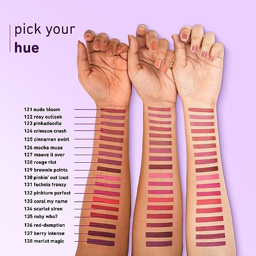 Plum Butter Crème Matte Lipstick | Creamy Matte Finish | Highly Pigmented | With Shea Butter, Rosehip Oil & Vitamin E | 100 Vegan & Cruelty Free | 132 Pinkture Perfect