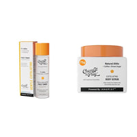 Chemist At Play Glycolic Acid Face Toner for Gentle Exfoliation & Skin Hydration| 150ml + Exfoliating Body Scrub For Removing Tan & Dead Skin Cells For Men & Women | 75g