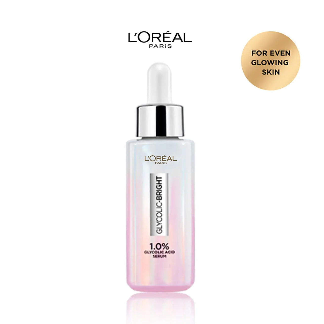 L'Oreal Paris Glycolic Bright Day Cream - 50ml + Brightening Serum 15ml + Glycolic Bright Glowing Serum Sheet Mask