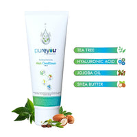 PureYou Hair Conditioner Tea Tree Oil, Hyaluronic Acid, Shea Butter, Jojoba & Coconut Oil | Deep Nourishment for Frizzy, Dry Hair