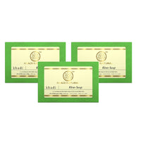 Khadi Natural Herbal Khus Soap| Herbal Handmade Soap| Long lasting aroma| Calms dry skin|Natural Soap with Essential Oils| Suitable for all skin types|125 gm |Pack of 3 (125gm*3) (375 gm)