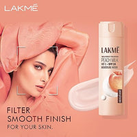 Lakme Peach Milk Ceramide Moisturizer with SPF 24 & Hyaluronic for Intense Moisturizing and Skin Protection from UVA/B Rays | With Skin Conditioner| For Dry Skin, Normal Skin & Sensitive Skin 200ml