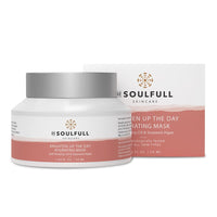 BE SOULFULL Hydrating Mask with Rosehip Oil, Seaweed Algae and Hyaluronic Acid- Brightening Mask for Dull Skin- Pore Control, Exfoliates, checks Hyperpigmentation, Slows Skin Aging- Antioxidant Clay Mask- 50gm