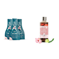 Nat Habit Five Oil Hibiscus Nutrimask-Hair Mask For All Hair & Scalp Types (Pack Of 3 X 40 Gm) And Hibiscus A Millilitresa Summer Hair Oil For Unisex - 100 Millilitres