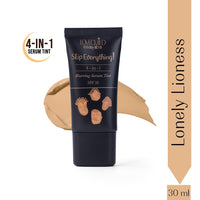 LoveChild Masaba Skip Everything 4-in-1 Blurring Serum Skin Tint, Primer, Moisturizer, Sunscreen & Foundation in One, Seamless Coverage With SPF 20, Lonely Lioness (Natural Buff) 30ml