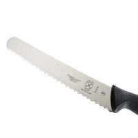 Mercer Culinary M23208 Millennia Black Handle, 8-Inch Wavy Edge Wide, Bread Knife 8