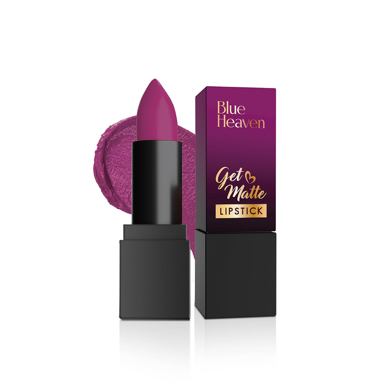 Blue Heaven Get Matte Lipstick | Soft Matte Finish and Lightweight Formula | Intense Pigment | Long-Lasting Lipsticks For Women | 502 | 4GM