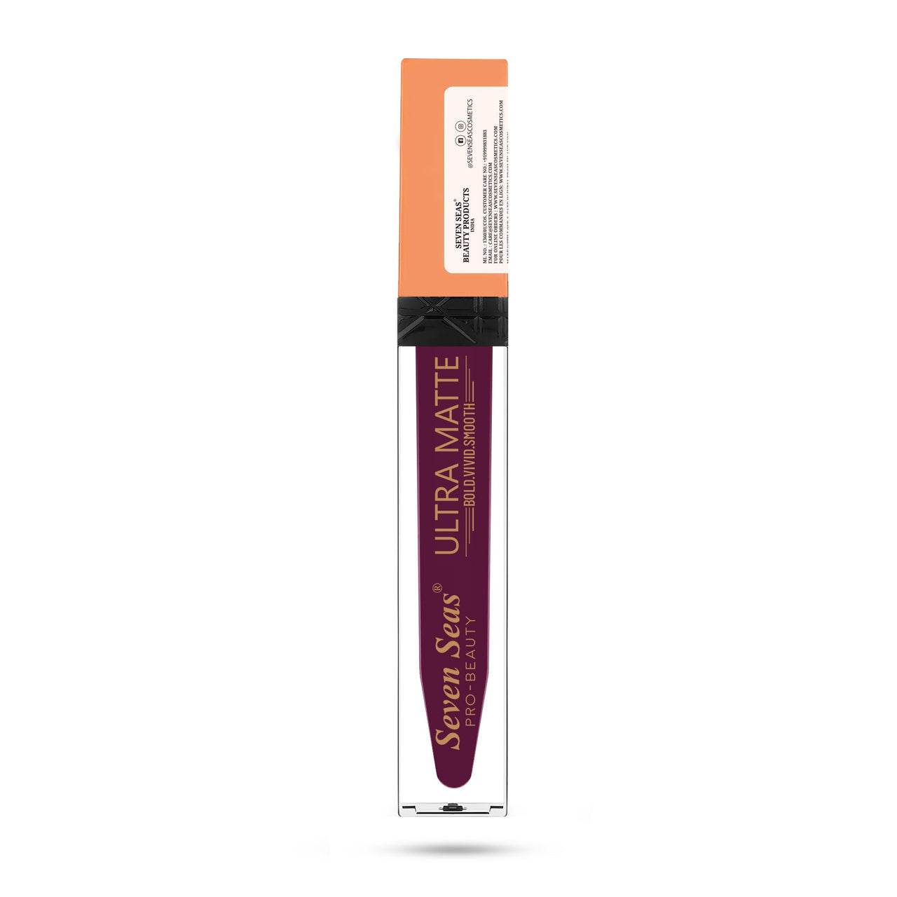 Seven Seas Ultra Smooth Matte Liquid Lipstick Smooth Lip Color, Weightless Finish | Long Lasting Matte Liquid Lipstick for Women (Nightshadz)