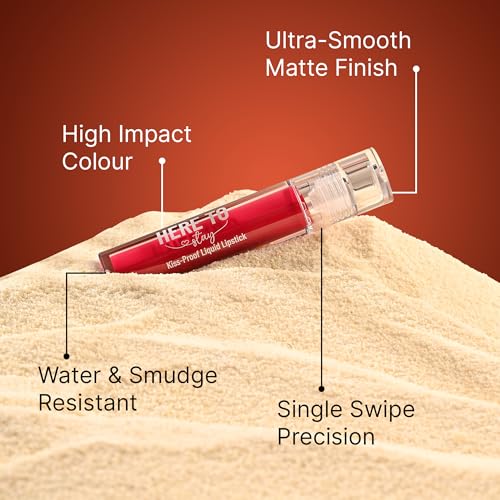 Swiss Beauty Select Here To Stay Liquid Matte Lipstick with Kiss-Proof Formula | Infused with Vitamin E | Non-Transfer, Smudgeproof | 12-18 Hrs Stay | Shade - Nudist Love, 3ml |