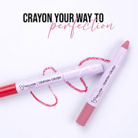 Million Colors Lip Crayon Lipstick | 8H Long-Lasting Matte | Hydrating & Lightweight | Highly Pigmented | Smudge-Proof & Transfer-Proof | Hyaluronic Acid & Shea Butter (Rosewood 07, 3g)