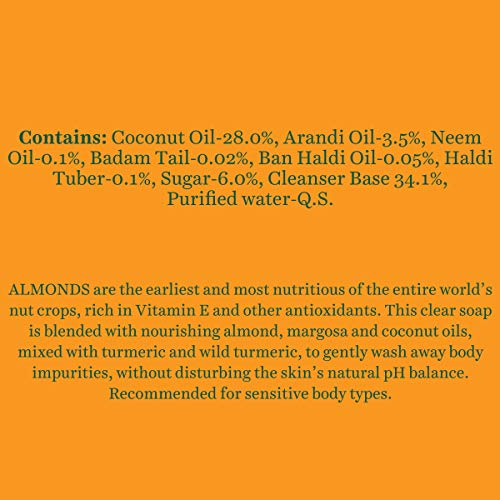 Biotique Almond Oil Nourishing Bathing Bar| Ayurvedic and Organically Pure| Maintains Skin’s Natural pH |100% Botanical Extracts| Suitable for All Skin Types | 150gm (Pack of 3)