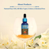 Blue Nectar Turmeric Face Serum for Glowing Skin | Plant Based Face Oil for Glowing Skin | Tan Removal Skin Brightening Serum for Face (16 Herbs, 30 ml)