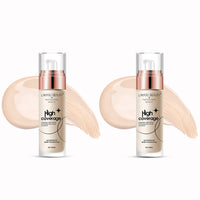Lakyou Beauty High Coverage Base Foundation | Waterproof | Long Lasting | Light Weight | Shade-01(White Ivory) | Pack Of 2