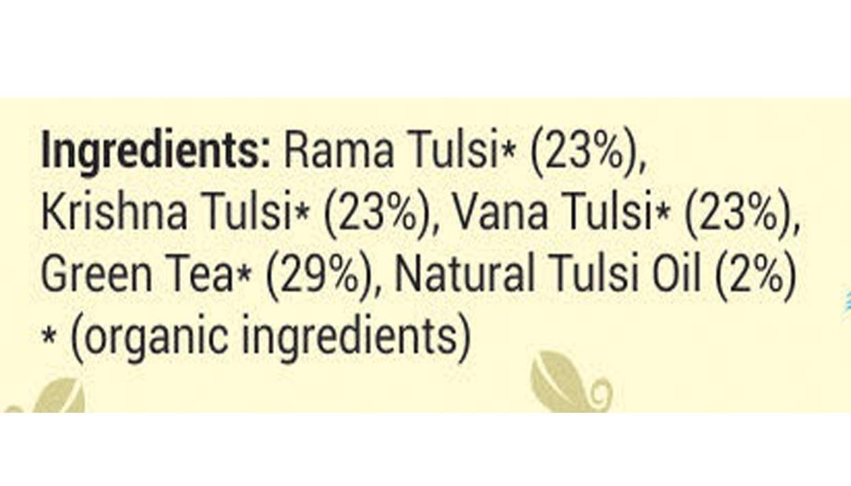Orgrain India Certified Organic Tulsi Green Tea, 40g | Stress Relieving & Energizing, Immune Support, Adaptogen, Vegan, Gluten-Free
