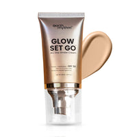 Earth Rhythm Glow Set Go Multipurpose Strobe Cream Spf 50 PA++++ | Used As Moisturizer, Primer, Highlighter | Cocoa Butter, Vitamin E - Pearly Glow- 40ml