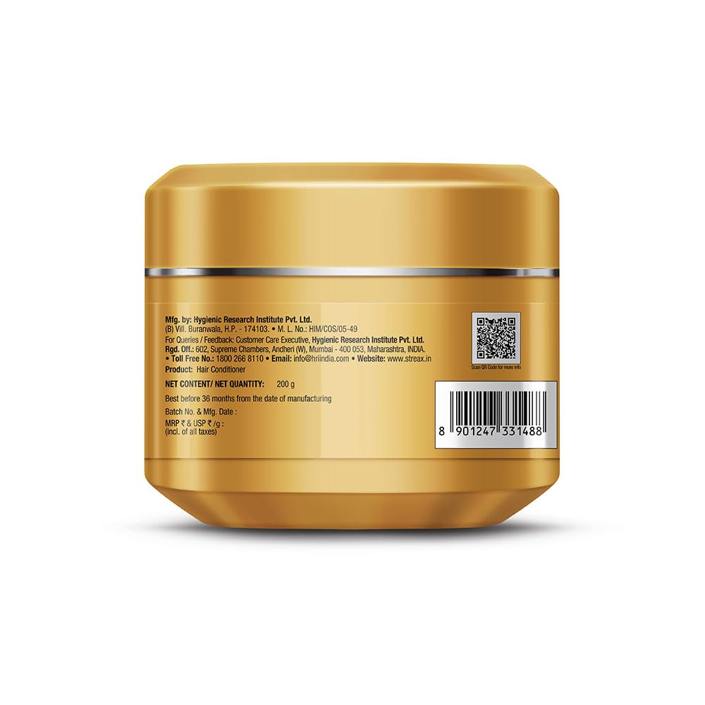 Streax Serum Shine Hair Mask, 200gm| For Dull Dry Fizzy Hair|Hair Masque For Women & Men |Infused with Shea Butter|Conditioner for Hair |Hair Mask for Frizzy Hair|For Normal, Wavy, Straight & Curly Hair