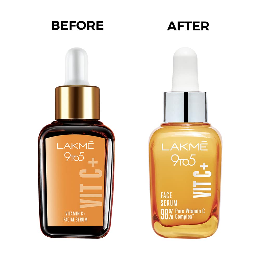 Lakmé 9 To 5 Vitamin C+ Serum (15 ml)&Lakmé Blush & Glow Strawberry Sheet Mask, 25 ml