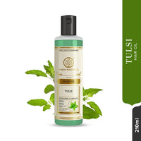 Khadi Natural Tulsi Herbal Hair Oil|Hair Oil For Hair Fall |Non-Sticky Hair Oil For Dry Scalp| Suitable For All Hair Types| 210 ml