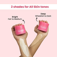 Rivona Naturals Deep Bright Pink Face Cream | Tinted Moisturizer | Long-Lasting Hydration | Light makeup look | Vegan | Niacinamide & Mulberry Extracts | All Skin Type | Glowy, Glass Skin | 50 gm ( Deep shade)