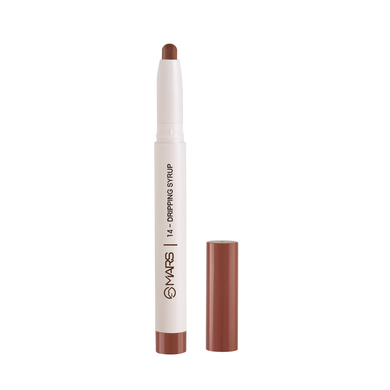 MARS Retractable Poppins Long Lasting Lip Crayon | Matte Finish | Smudge Proof & Kiss Proof Crayon Lipstick for Women (1.3 gm) (14-DRIPPING SYRUP)