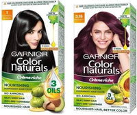 GARNIER Color Naturals Cream 1 Natural Black +1 burgundy, Natural Black+burgundy